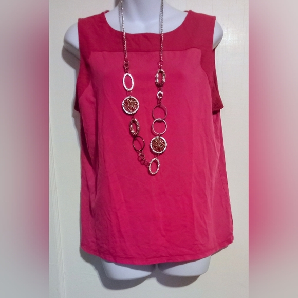 Coldwater Creek Tops - 🛍️ BUNDLE ONLY🛍️Coldwater Creek Vibrant Pink Sleeveless Blouse